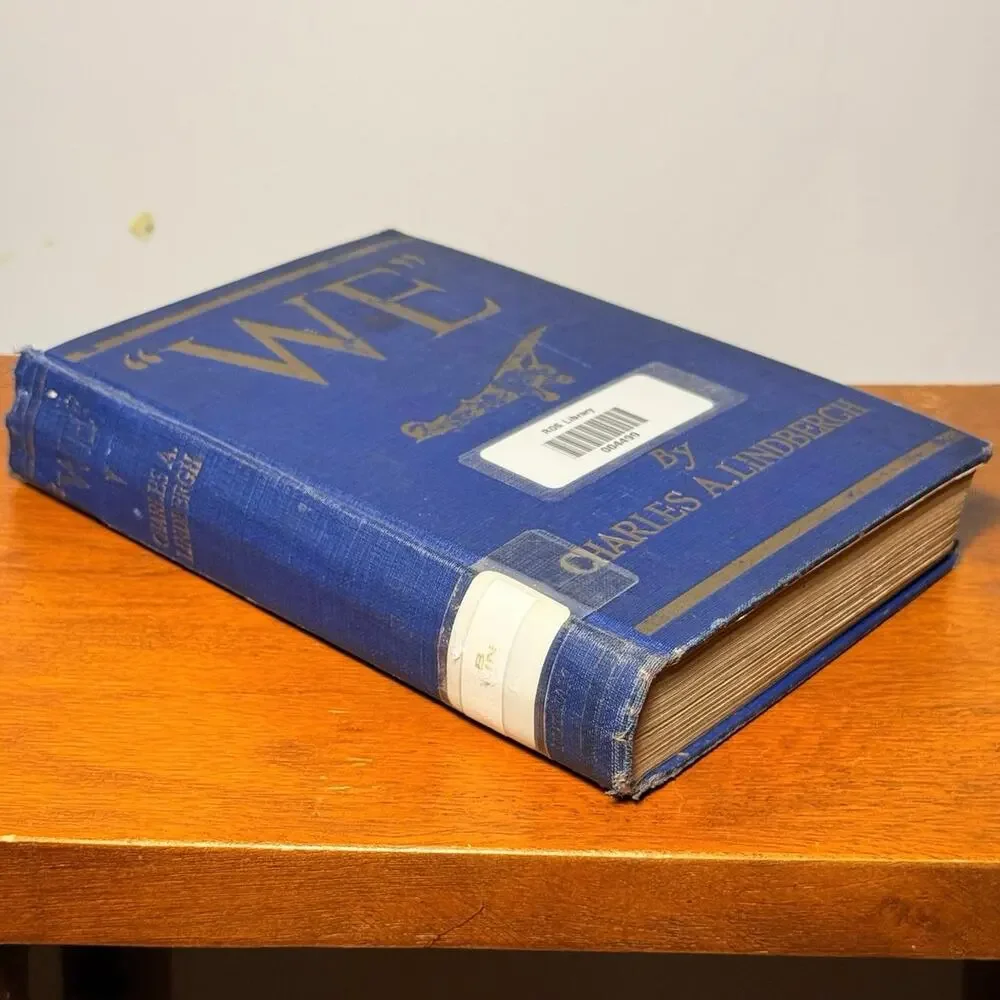 Vintage 1927 WE Charles Lindbergh 1st Edition 8th Printing Hardcover Book As Is
